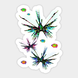 Lionfish Psychedelic Parade Sticker